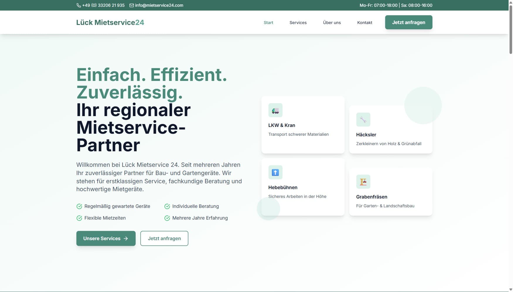Equipment Rental Platform